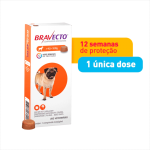 Antipulgas e Carrapatos Bravecto 4,5 a 10 kg para Cães 250mg 1 comprimido