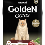 Ração Golden Gatos Castrados Carne 3 kg
