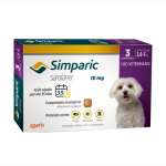 Antipulgas Simparic 2,6 a 5 kg Cães 10mg 3 comprimidos - Zoetis