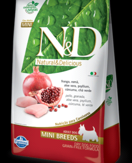Ração N&D Prime Cães Adultos Mini Frango e Romã 10kg