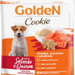 Biscoito Golden Cookie para Cães Adultos de Porte Pequeno Sabor Salmão e Quinoa 350 g