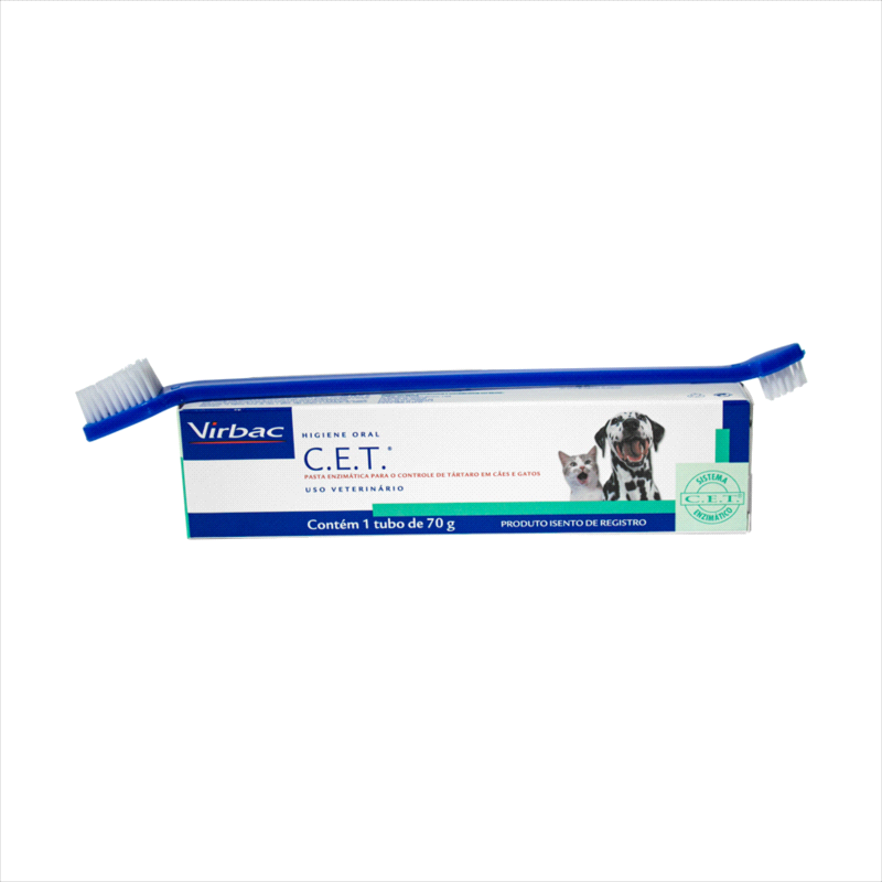 Pasta Dental Virbac Enzimática CET para Cães e Gatos