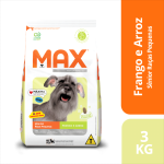 Ração Max para Cães Sênior Raças Pequenas Frango e Arroz 10,1 kg