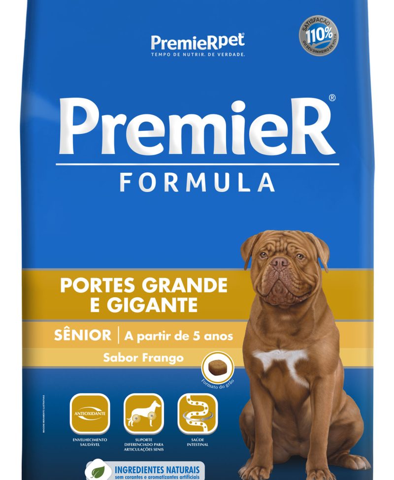 Ração Premier Fórmula  para Cães Adultos de Raças Grandes e Gigantes Sabor Frango 15kg