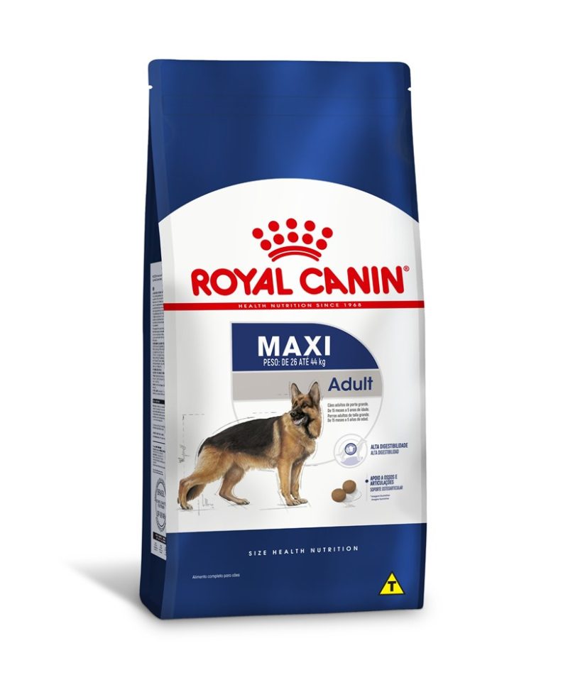 Ração Seca Royal Canin Maxi Adult para Cães Adultos de Porte Grande 12 Kg
