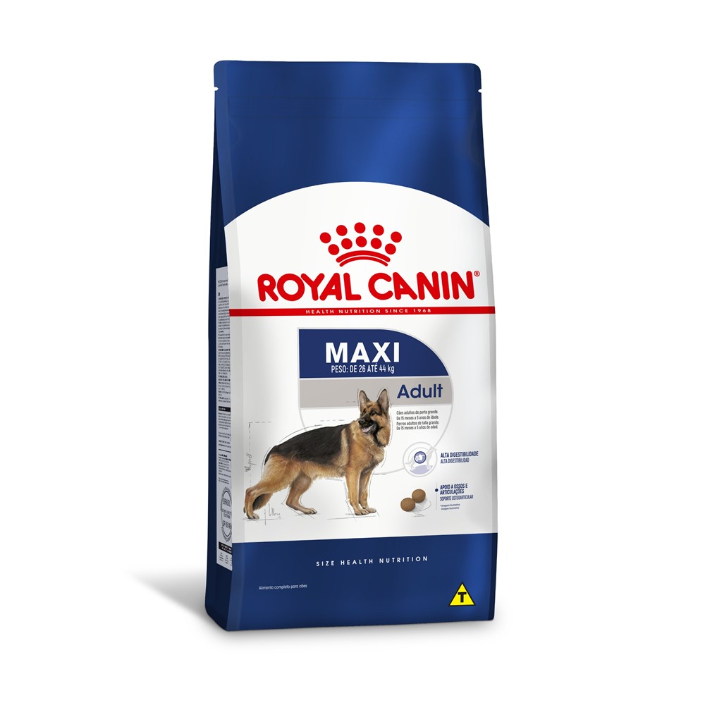 Ração Seca Royal Canin Maxi Adult para Cães Adultos de Porte Grande 12 Kg